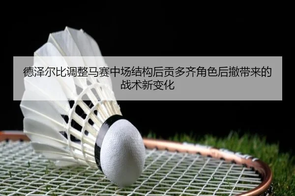 德泽尔比调整马赛中场结构后贡多齐角色后撤带来的战术新变化 | kaiyun